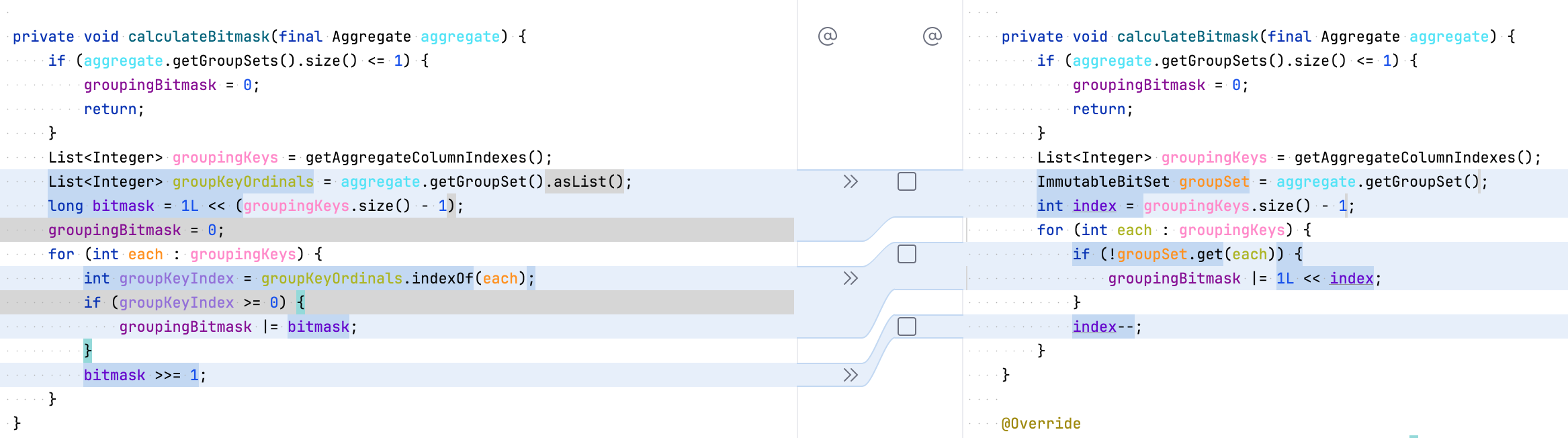 修改 GROUPING 聚合函数逻辑